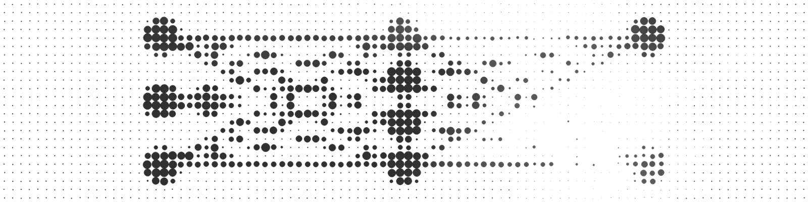 A grid of dots draws three layers of connected nodes; a veil dissolves part of it.